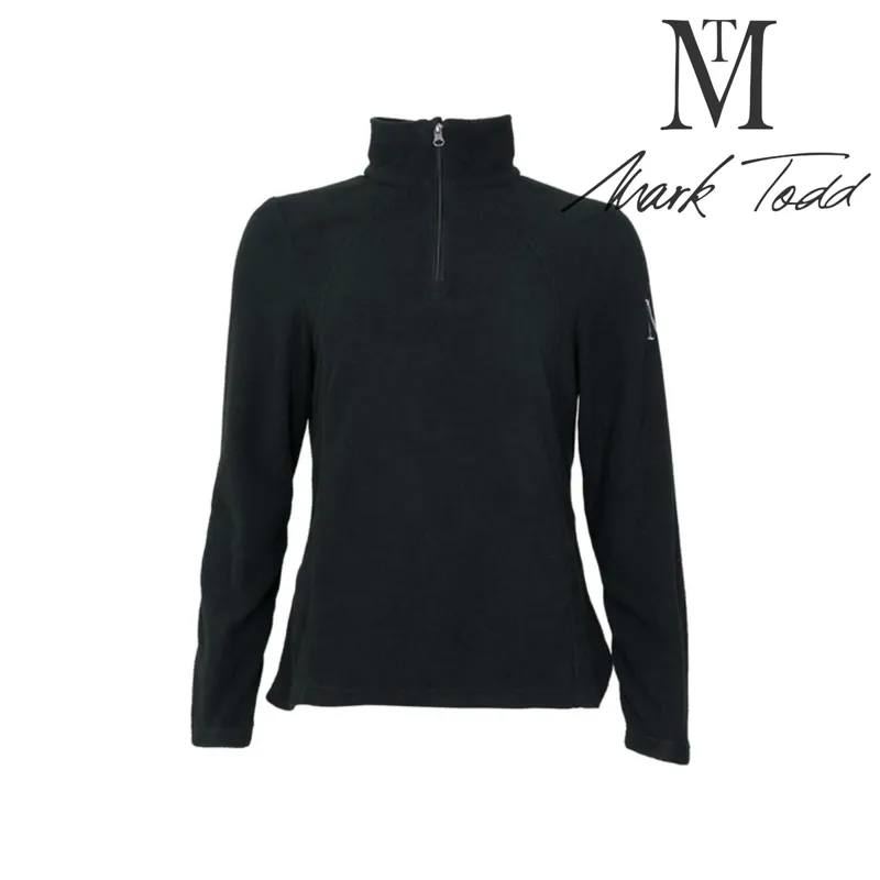 Mark Todd Ladies Half Zip Fleece - Black